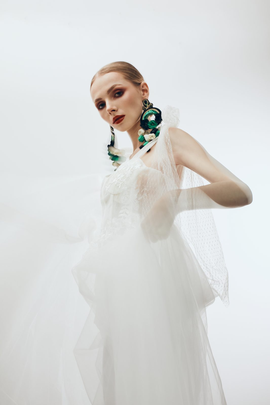 Fashion editorial – biały tiul – Klaudia Czech