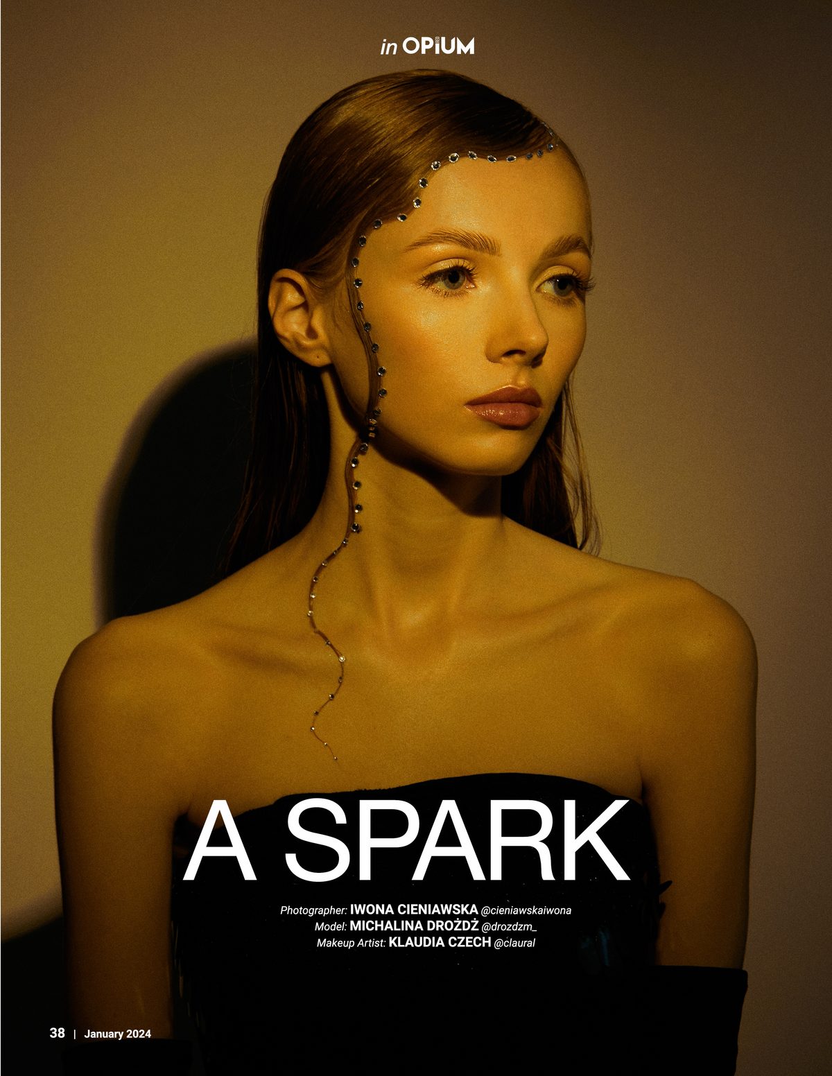 Beauty editorial OPIUM Magazine – A Spark – Klaudia Czech