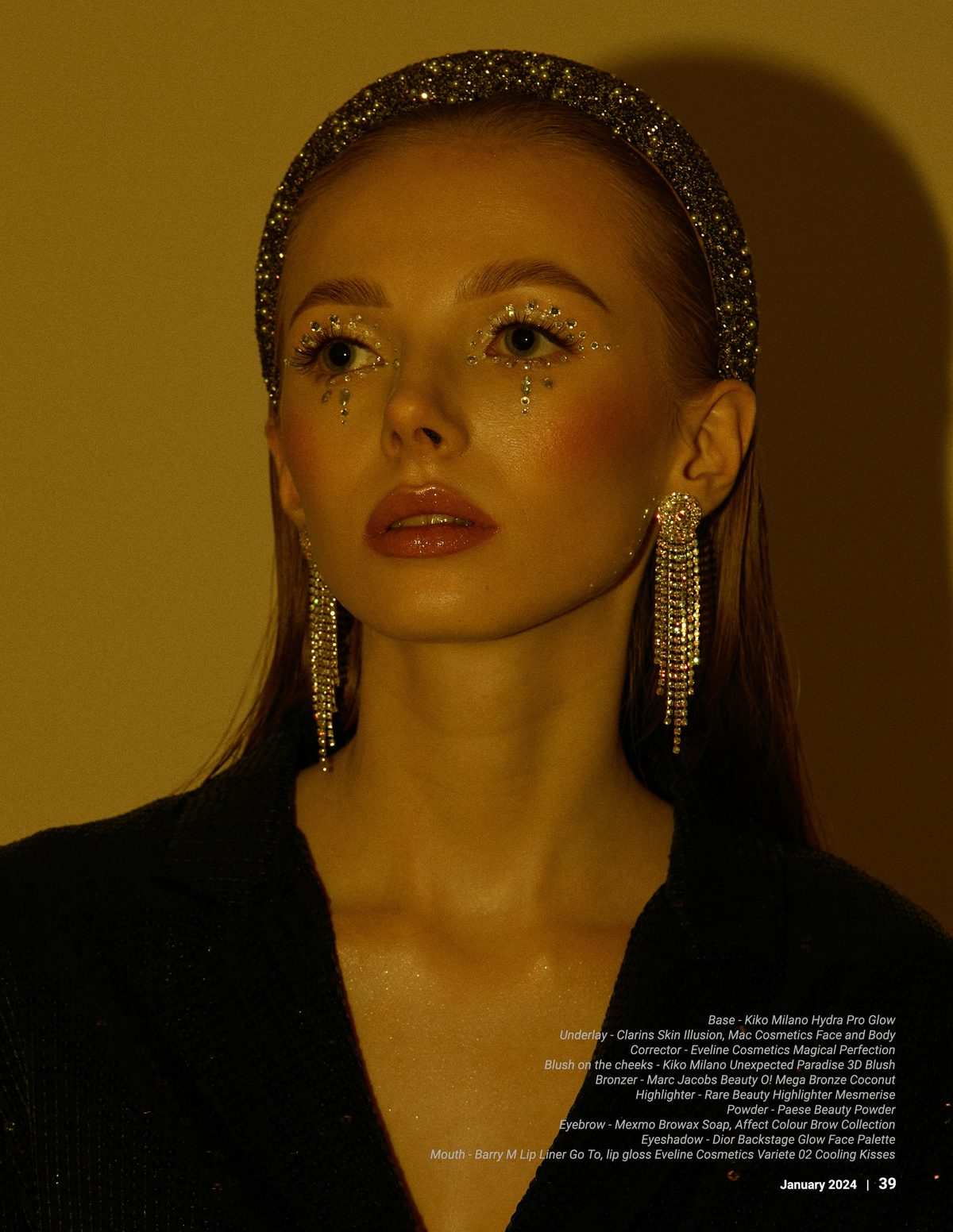 Beauty editorial OPIUM – golden glam – Klaudia Czech