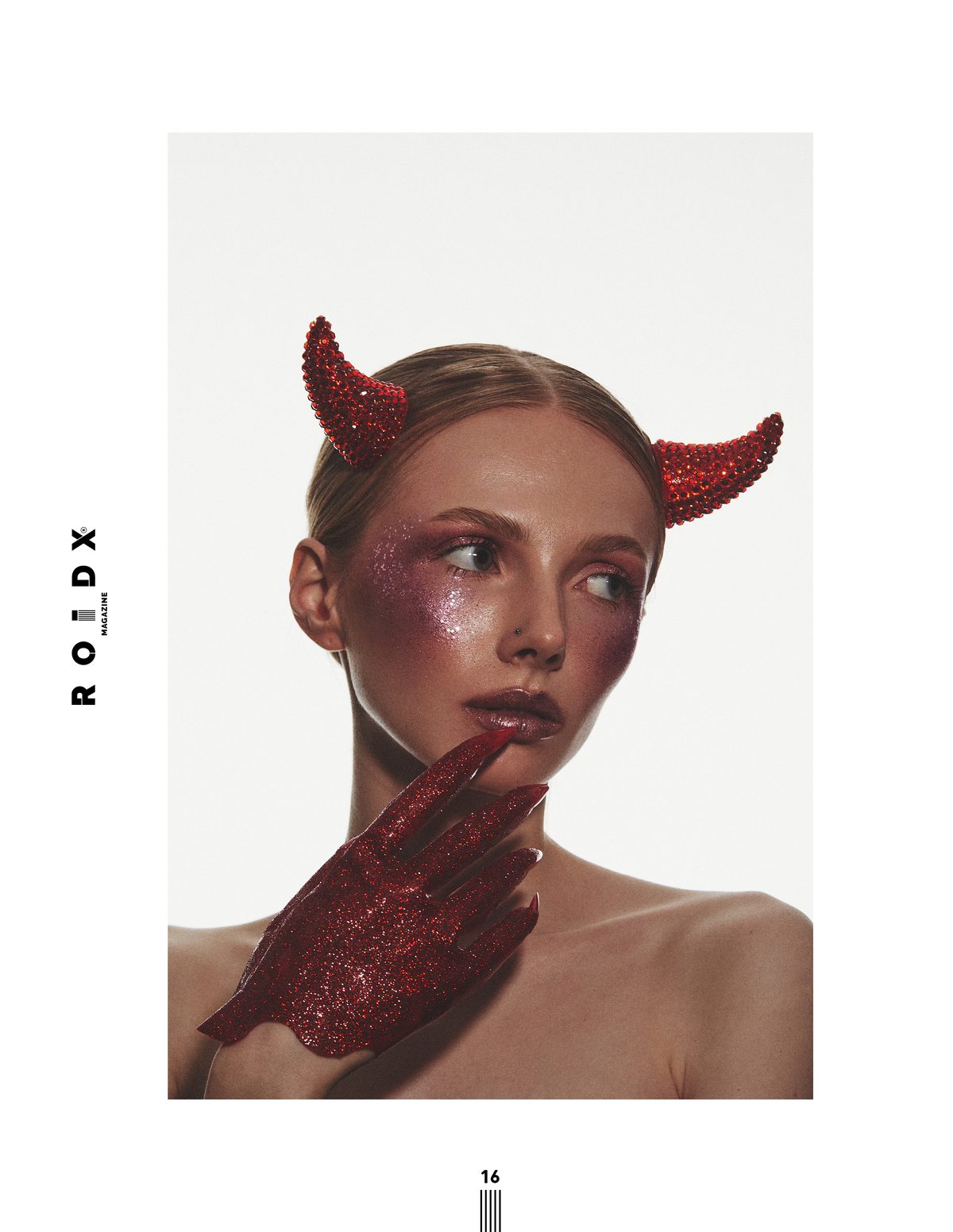 Beauty editorial – red glam – Klaudia Czech